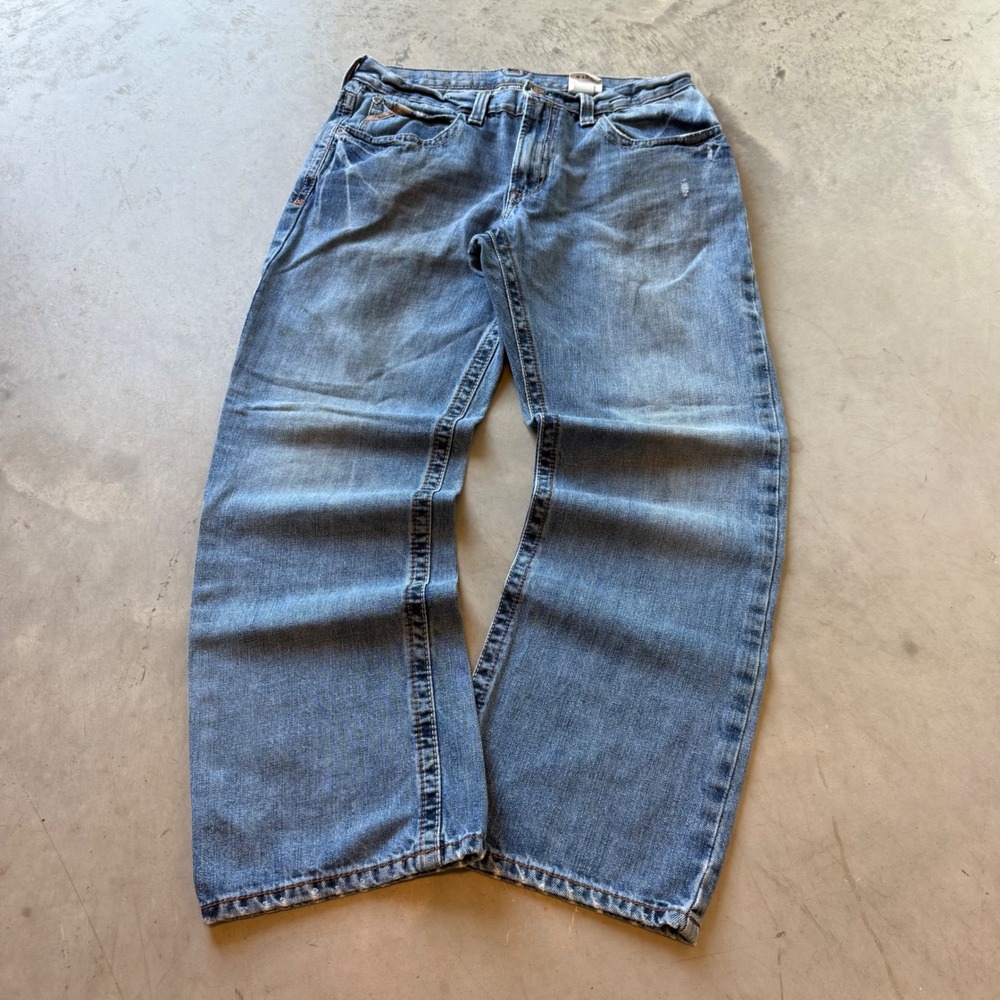Ariat M-Series Mens Blue Boot Cut Straight Leg Denim Jeans 31x30